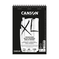 Скицник с черни листа CANSON XL Dessin A5 - 150 g/m², 30 листа