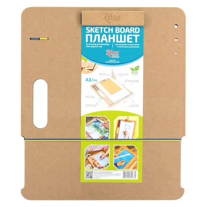 Скицник с магнитна щипка А3 (40x47 см), MDF, ROSA STUDIO — изображение 5
