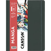 Скицник с твърди корици Canson Graduate Art Book Manga 200 g/m², 80 листа, 21,6 x 27,9 cm