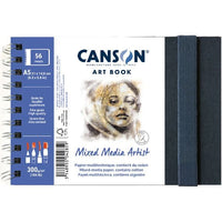 Скицник с твърди корици CANSON Mix Media Art Book 300 g 56 листа 14 x 21 cm