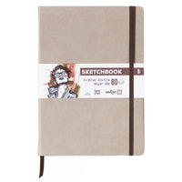 Скицник с твърди корици DARWI Taupe A4 140 g 80 л.