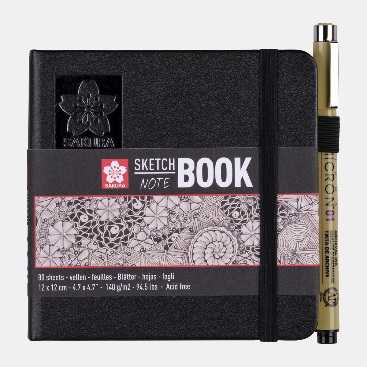Скицник SAKURA 140 g/m² – 80 листа, 9 – 21 cm