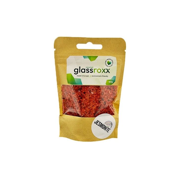 Гранулат от йесмонитно стъкло Glassroxx 150g – Тъмно оранжево