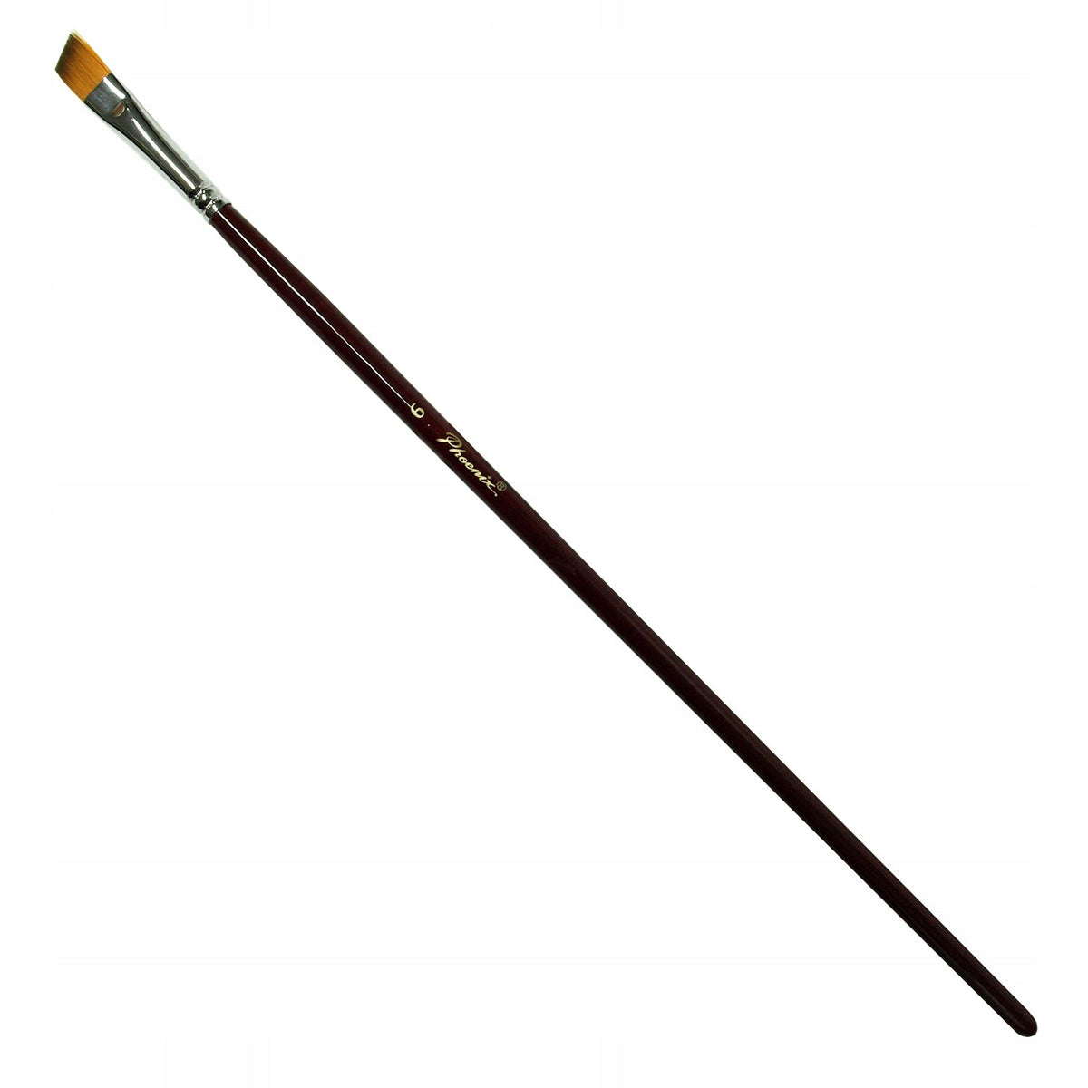 Скосена синтетична четка Phoenix 6604G – 10# – 6#