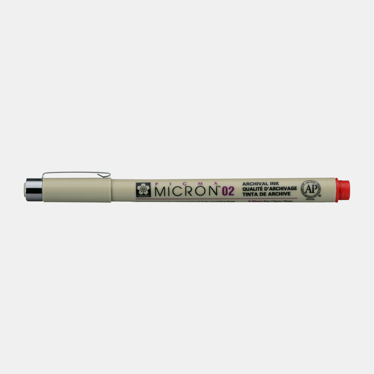 Флумастер за техническо чертане SAKURA Pigma Micron RED – 02 0,30 mm