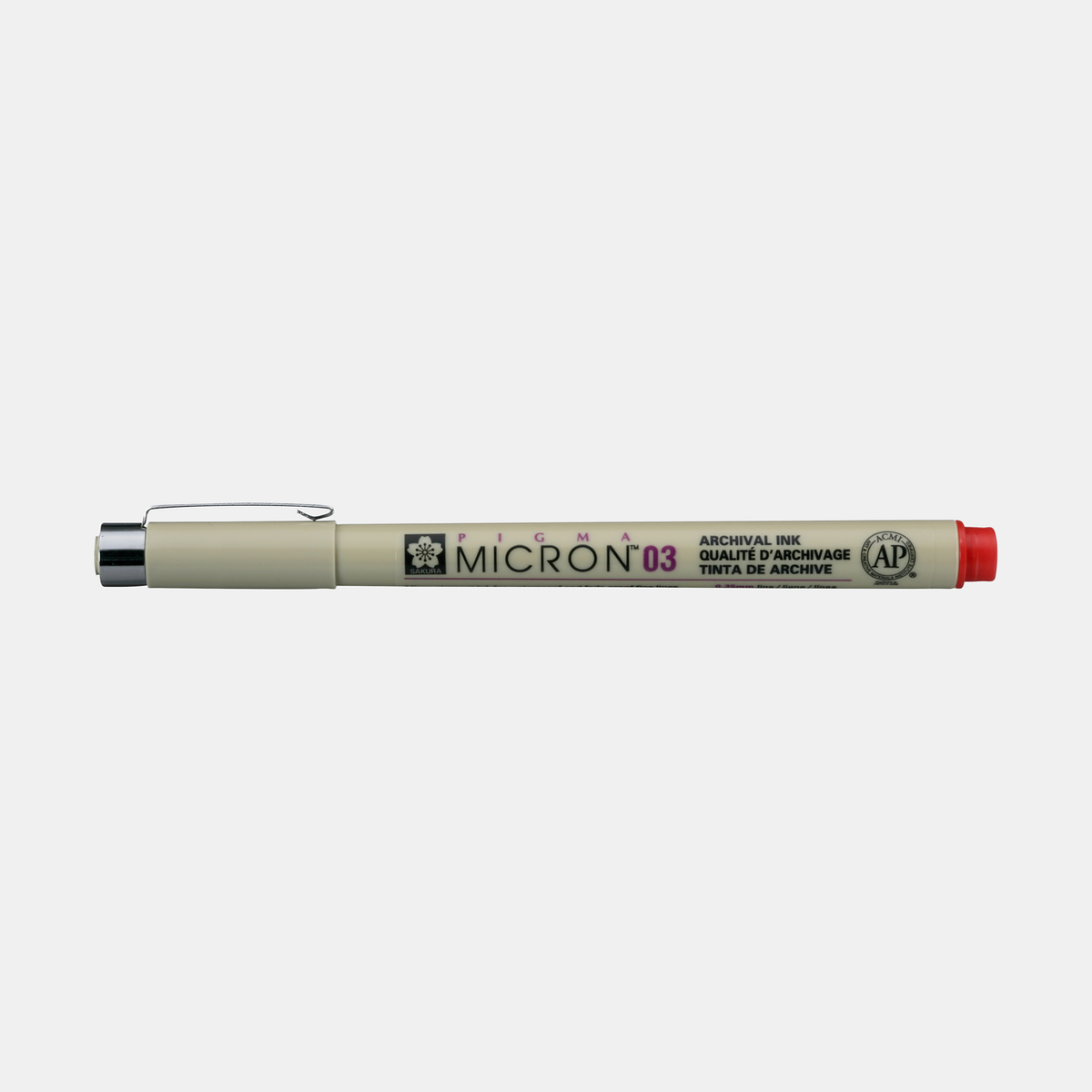 Флумастер за техническо чертане SAKURA Pigma Micron RED – 03 0,35 mm