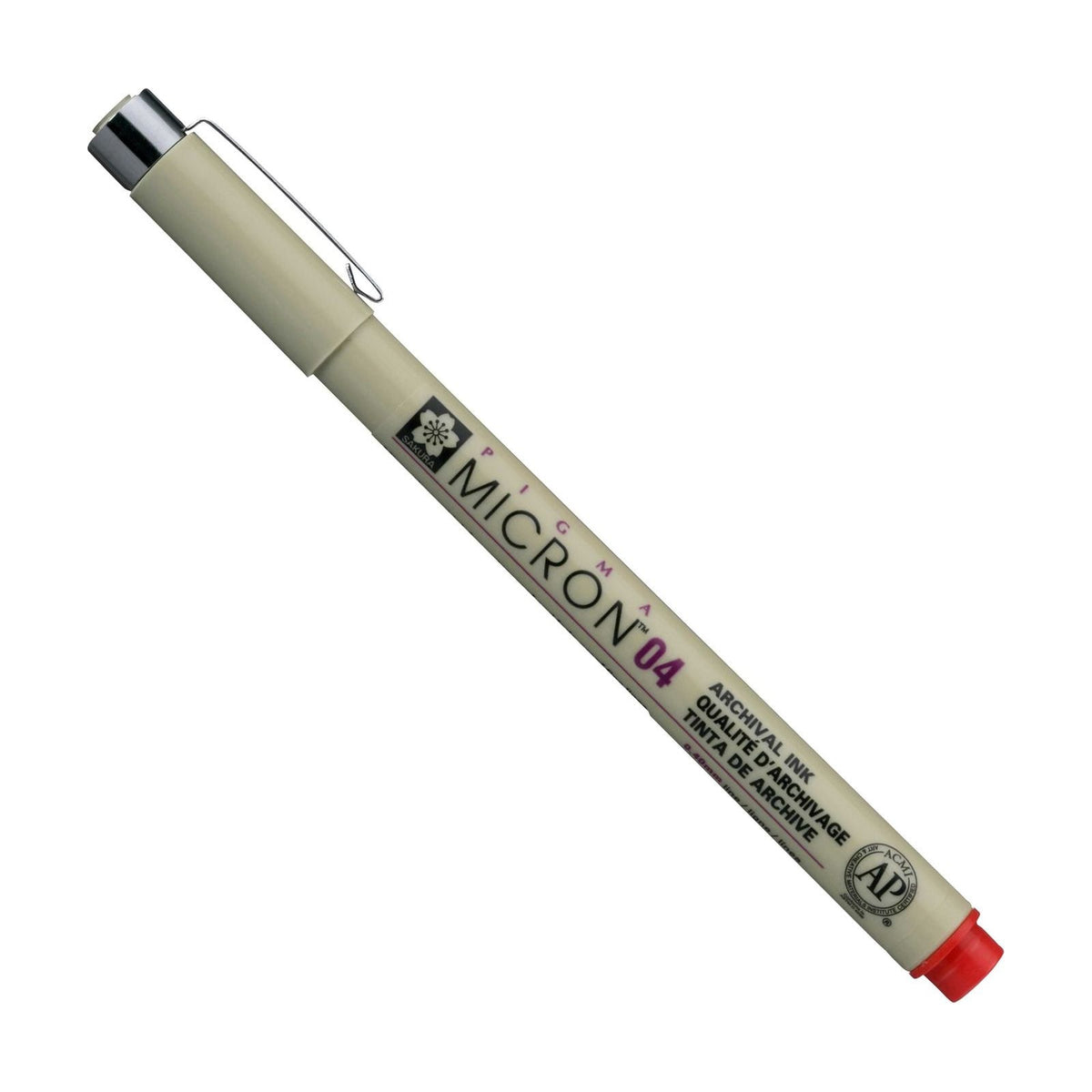 Флумастер за техническо чертане SAKURA Pigma Micron RED – 04 0,40 mm