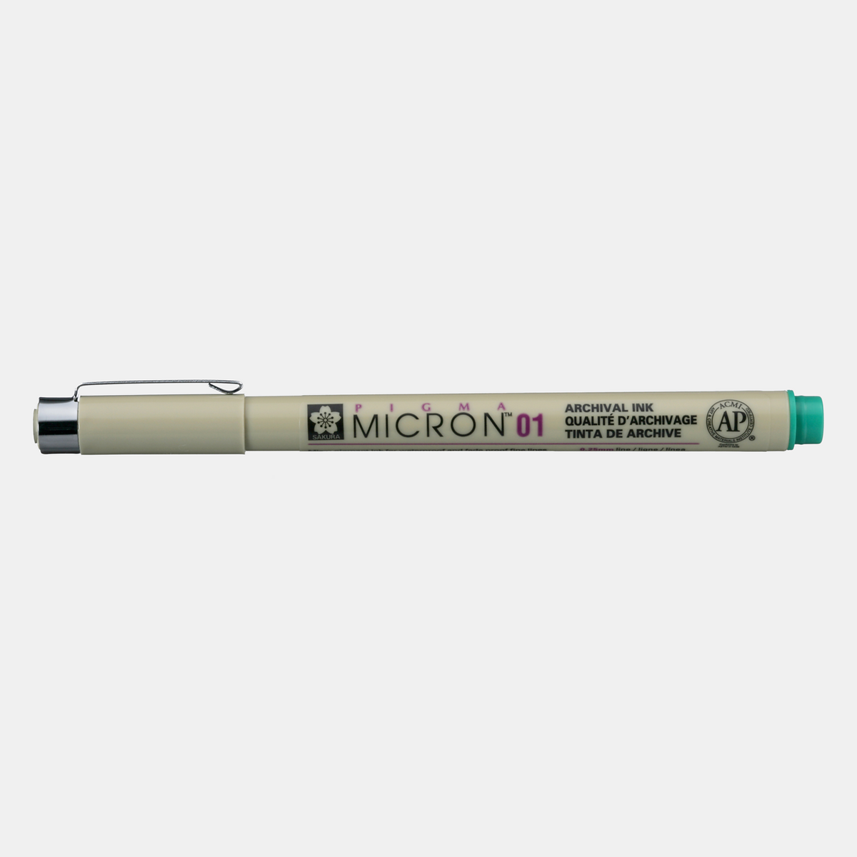 Флумастер за техническо чертане SAKURA Pigma Micron GREEN – 01 0,25 mm