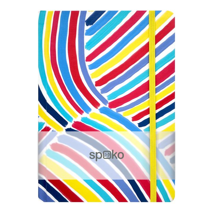 Spoko A5 тетрадка с подвързия - синя четка — изображение 1