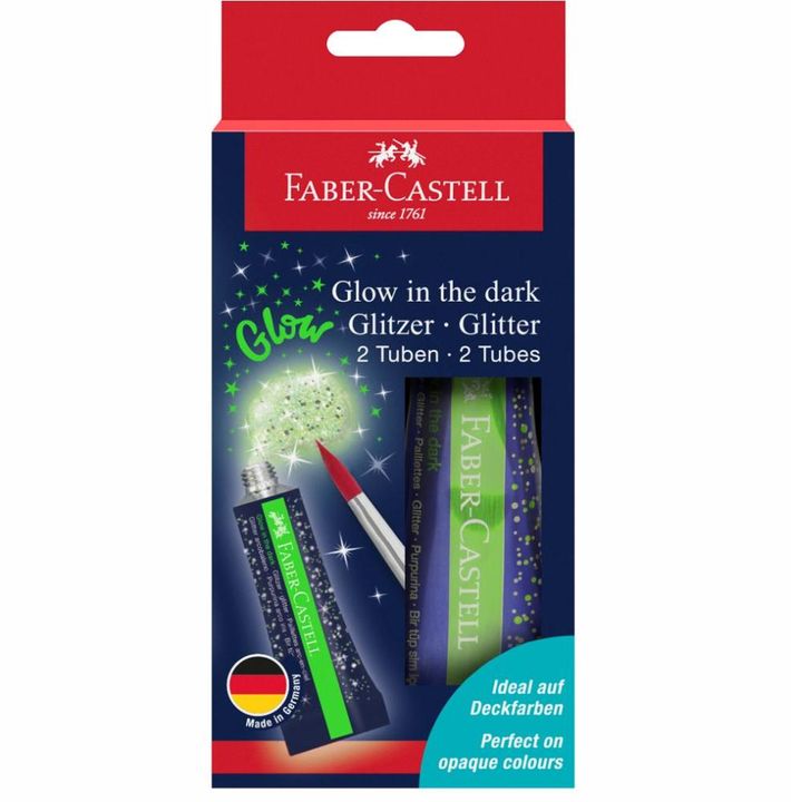 Светещ в тъмното брокат за акварелни бои 2 x 12 ml — изображение 1