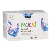 Светещи детски бои за пръсти MUCKI / комплект от 6 x 150 ml — изображение 1