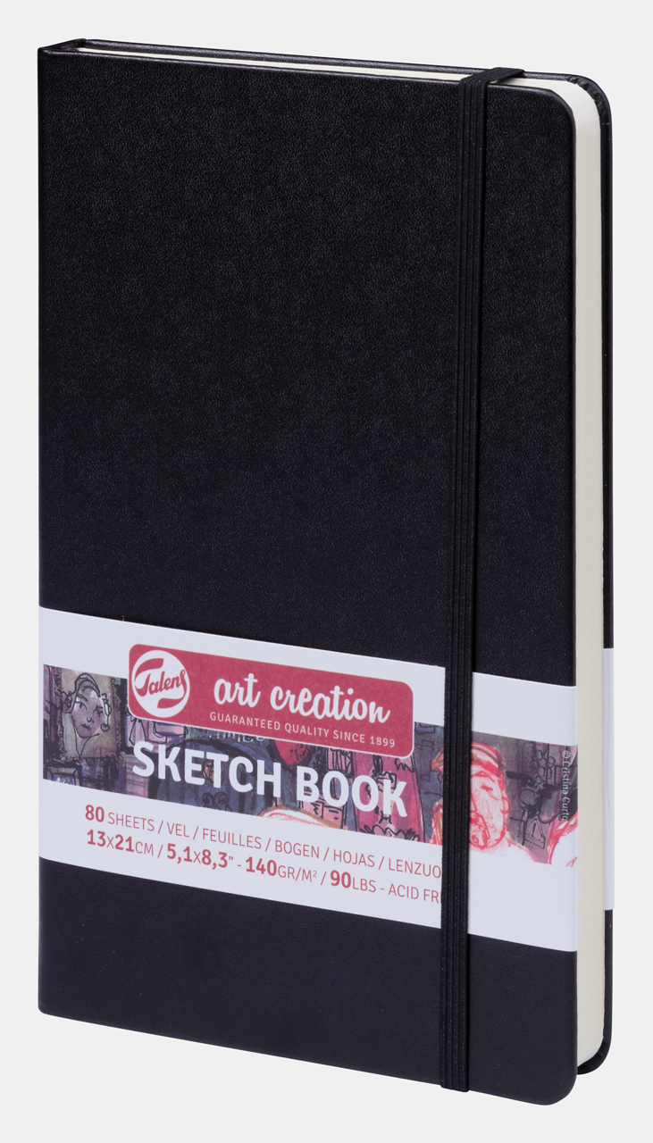 Скицник ROYAL TALENS Art Creation Black 13 x 21 см, 140 g, 90 листа, твърди корици