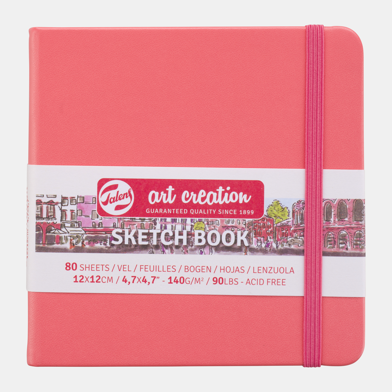 Скицник Talens Art Creation Coral 12 x 12 см, 140 g, 80 листа, твърди корици