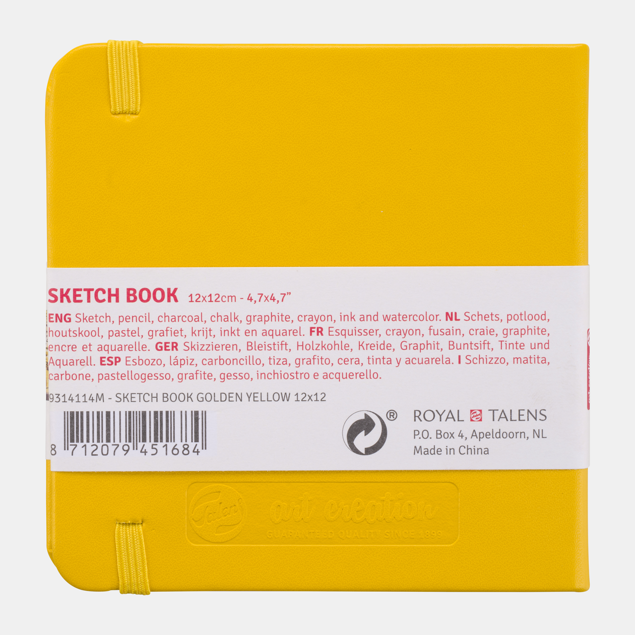 Скицник Talens Art Creation Golden Yellow 12 x 12 cm, 140 g/m², 80 листа
