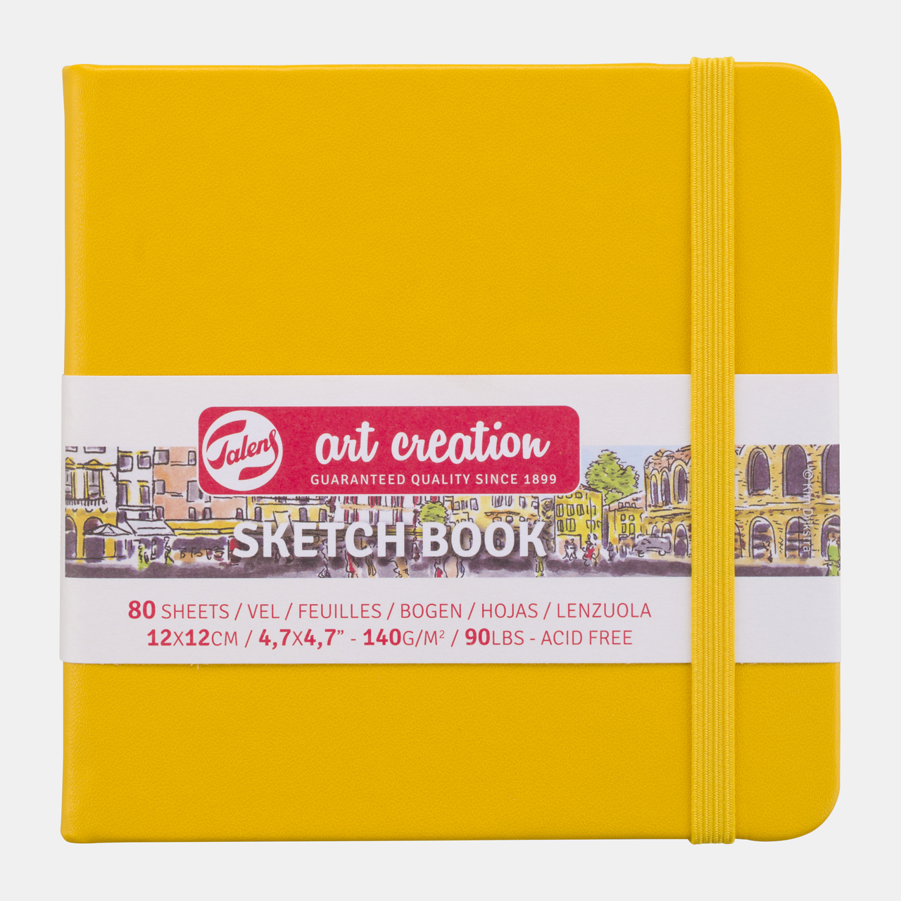 Скицник Talens Art Creation Golden Yellow 12 x 12 cm, 140 g/m², 80 листа