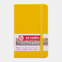 Скицник Talens Art Creation Golden Yellow 9 x 14 см, 140 г, 80 листа - твърди корици