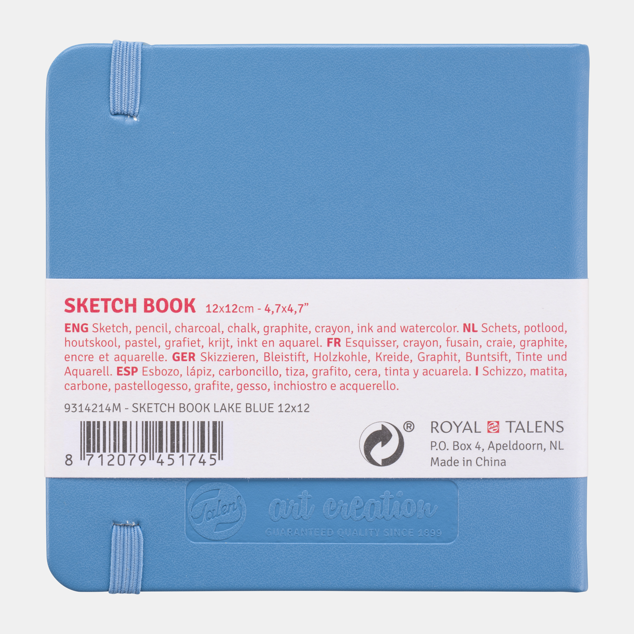 Скицник Talens Art Creation Light Blue 12 x 12 cm, 140 g, 80 листа