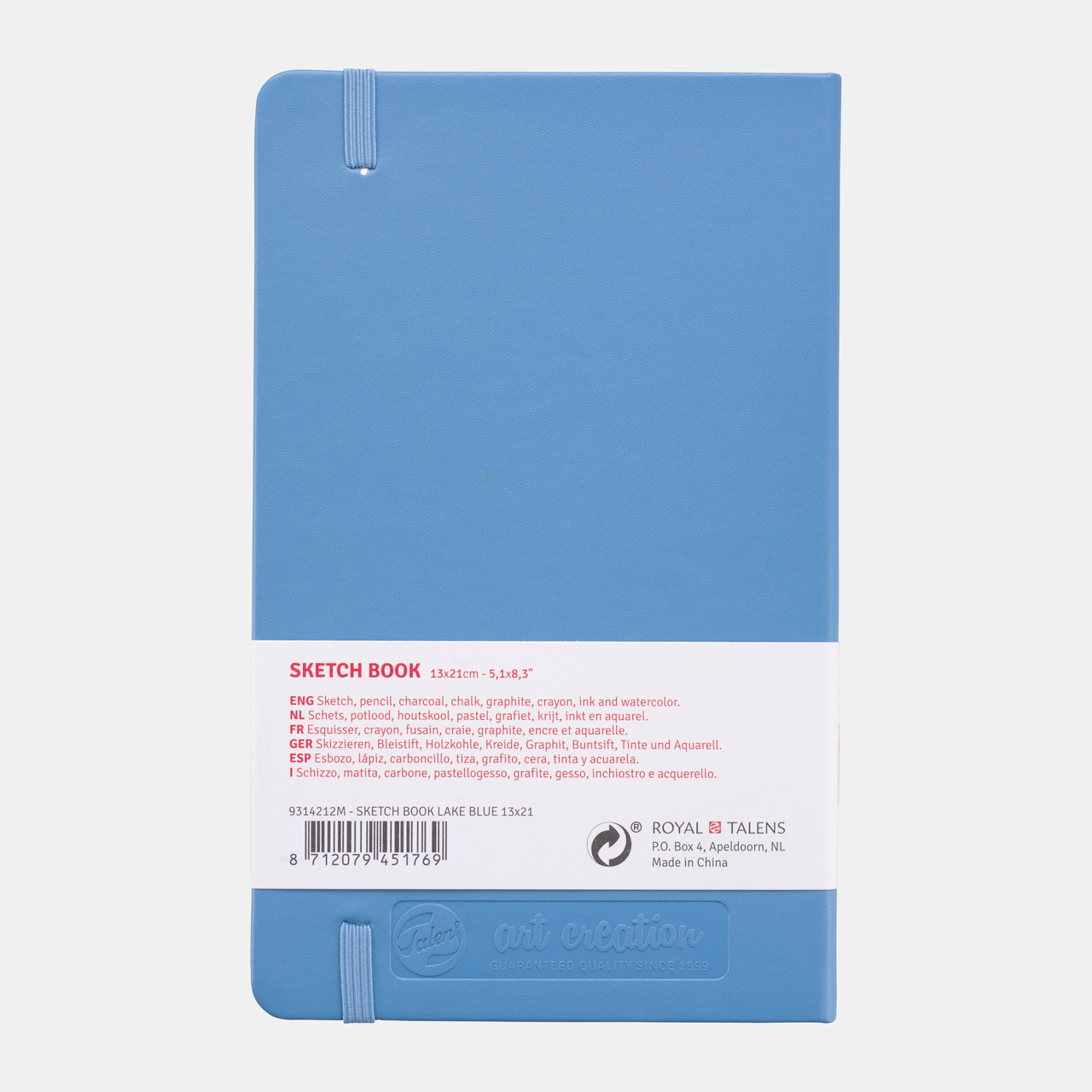 Скицник ROYAL TALENS Art Creation Light Blue 13 x 21 cm 140 g - 80 листа