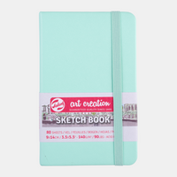 Скицник Talens Art Creation Mint 9 x 14 cm, 140 g, 80 листа - твърди корици