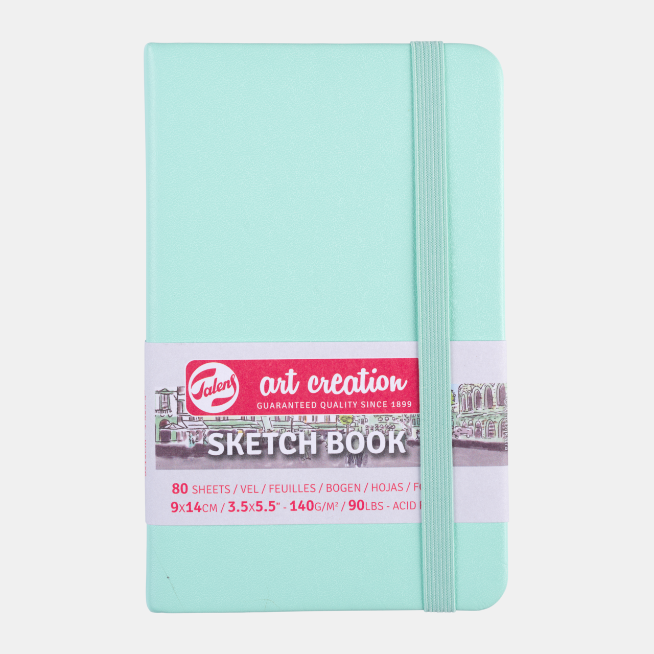 Скицник Talens Art Creation Mint 9 x 14 cm, 140 g, 80 листа - твърди корици