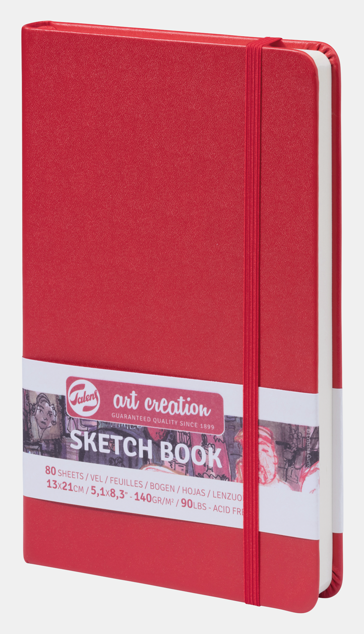 Скицник Talens Art Creation Red 13 x 21 cm, 140 g, 80 листа, твърди корици