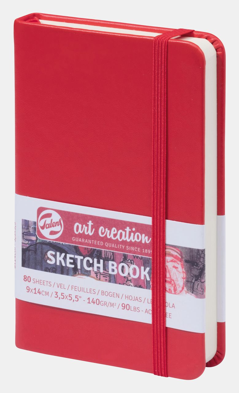 ROYAL TALENS скицник Talens Art Creation Red 9 x 14 cm 140 g 80 л. твърди корици