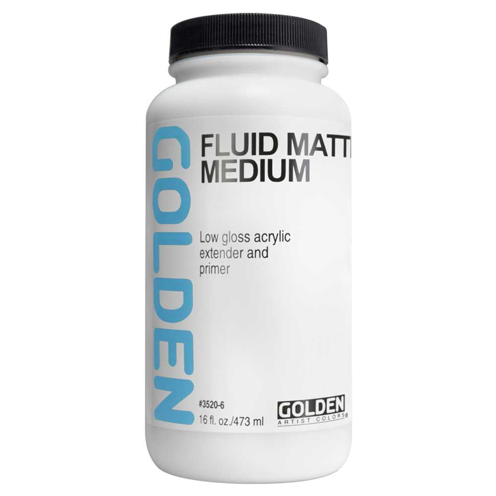 Течен матов акрилен медиум GOLDEN Fluid Matte Medium