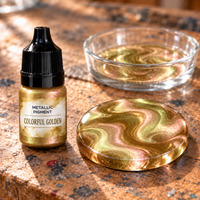 Течен металически пигмент за епоксидна смола 5 ml – хамелеон златно (Colorful Gold)