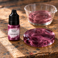 Течен металически пигмент за епоксидна смола 5 ml – пурпурно червено (Purplish Red)