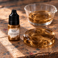 Течен металически пигмент за епоксидна смола 5 ml – тъмно златно (Deep Golden)