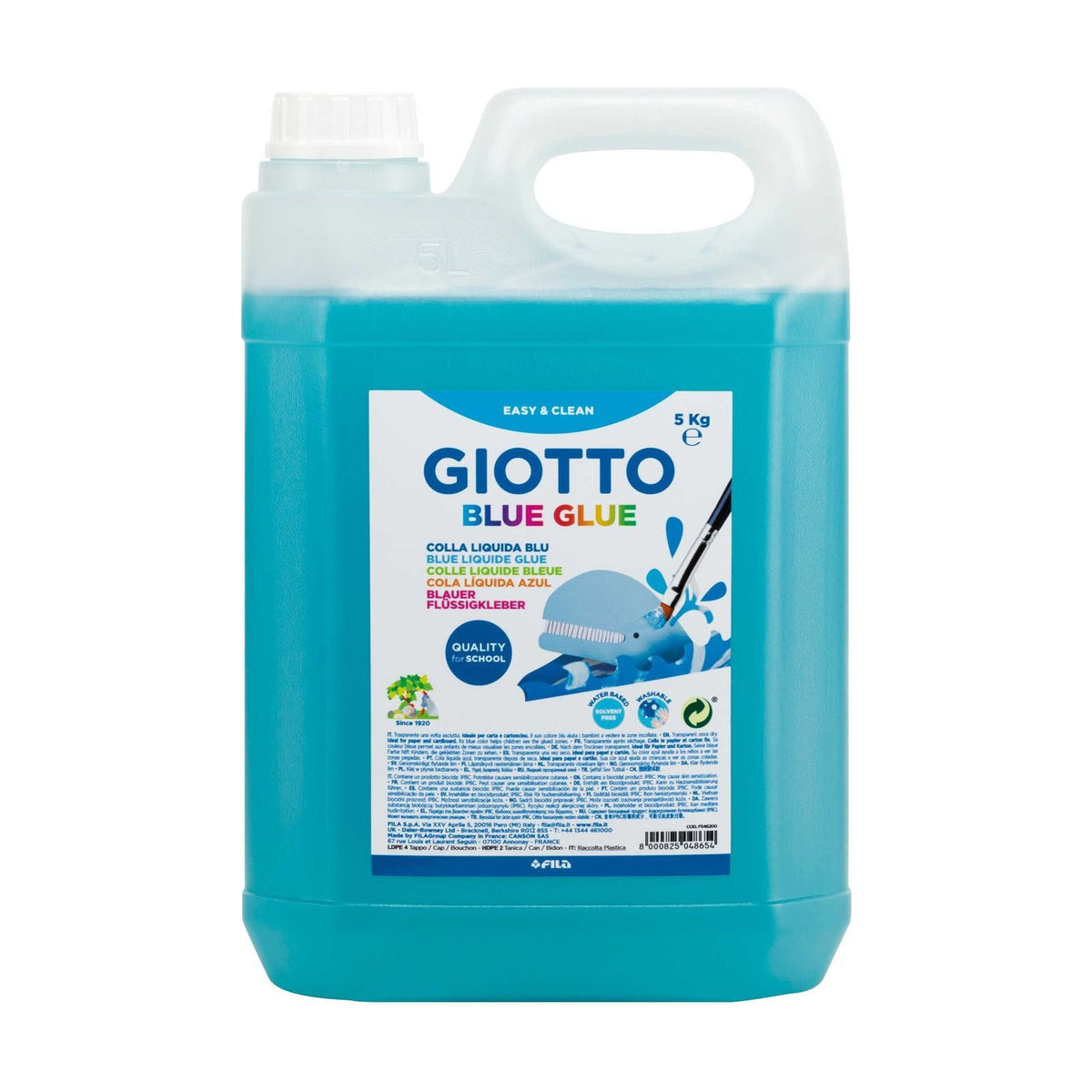 Течно синьо лепило GIOTTO Blue Glue – туба 5000 ml