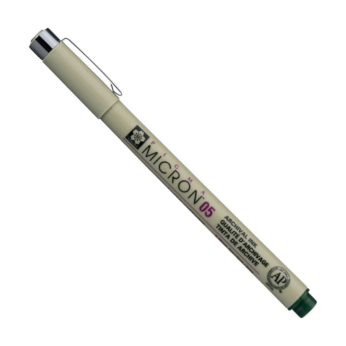 Техническо перо SAKURA Pigma Micron ловно зелено 0,45 – 0,50 mm
