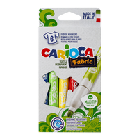 Текстилни маркери Carioca, макси връх, микс от цветове