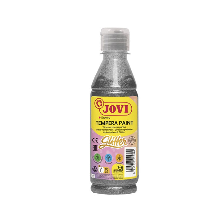 Течна темперна боя с блясък JOVI 250 ml – Silver