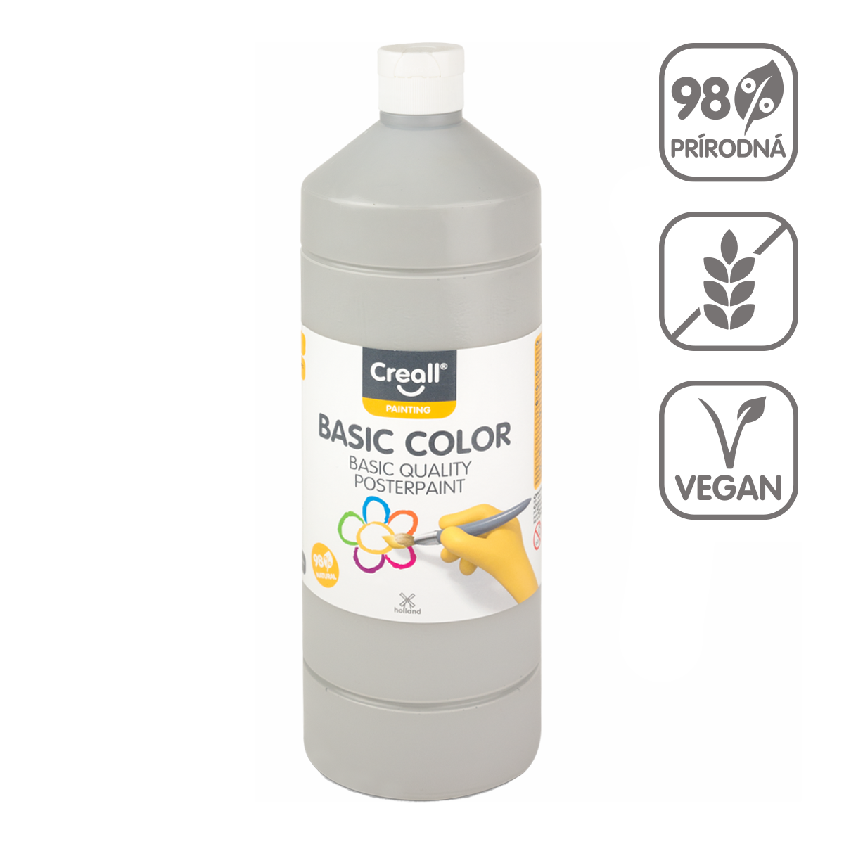 Темперна боя Creall, 1 000 ml – сиво
