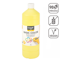 Темперна боя Creall, 1 000 ml – светложълто