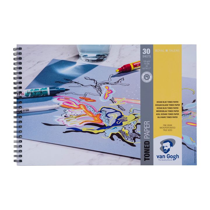 Тонирана хартия Van Gogh Ocean Blue - изберете — изображение 3