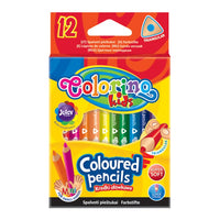 Триъгълни къси цветни моливи Colorino — изображение 1