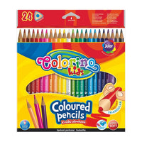 Триъгълни моливи за оцветяване Colorino за деца - 24 броя — изображение 1