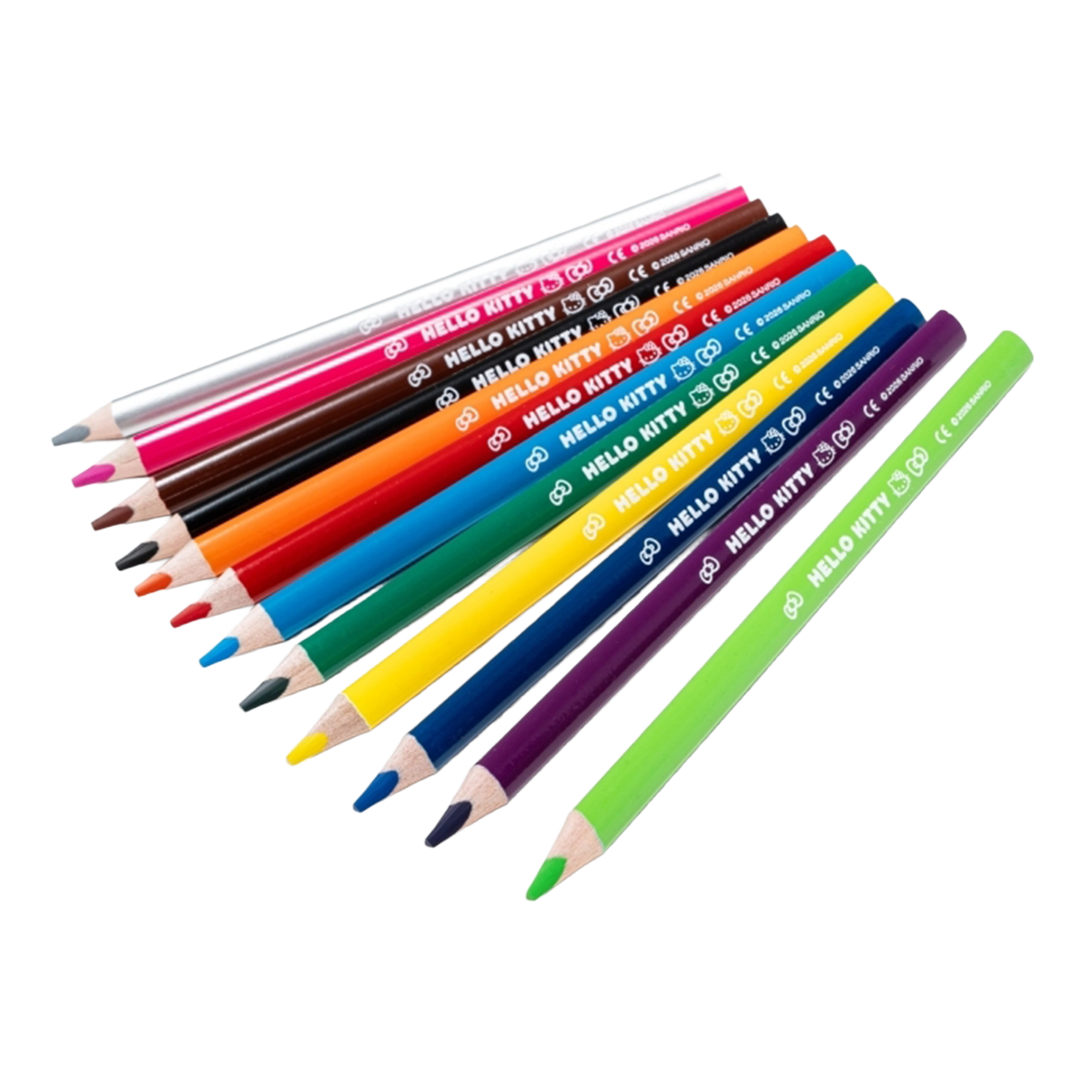 Триъгълни цветни моливи Colorino JUMBO, Hello Kitty, 12 цвята
