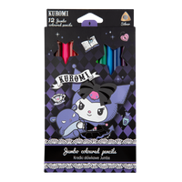 Триъгълни цветни моливи Colorino JUMBO Kuromi, 12 цвята