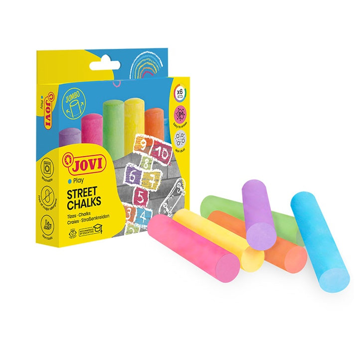 Цветни Jumbo тебешири JOVI 6 бр. — изображение 4