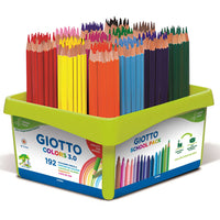Цветни моливи GIOTTO Colors 3.0 шестоъгълни - училищна опаковка 192 бр.