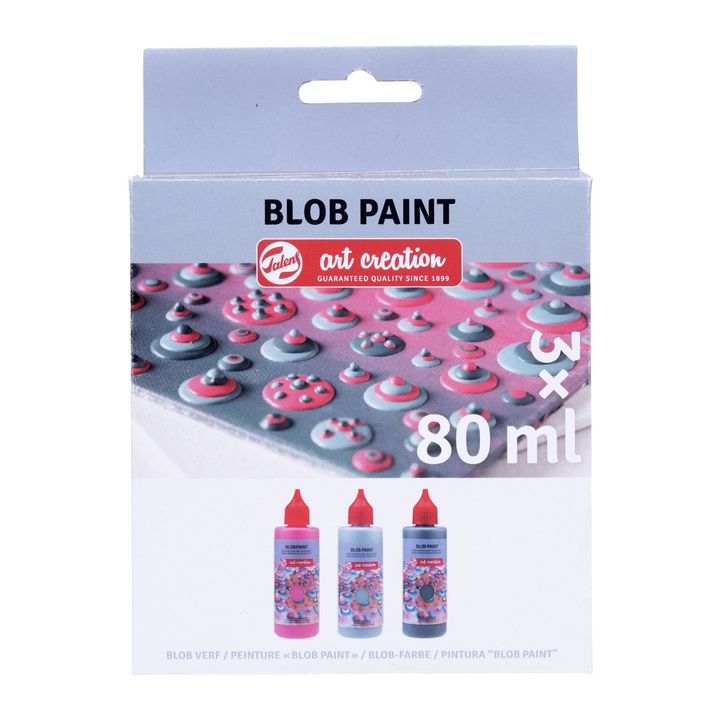 Творчески комплект Art Creation Blob Paint розово 3 x 80 ml — изображение 1