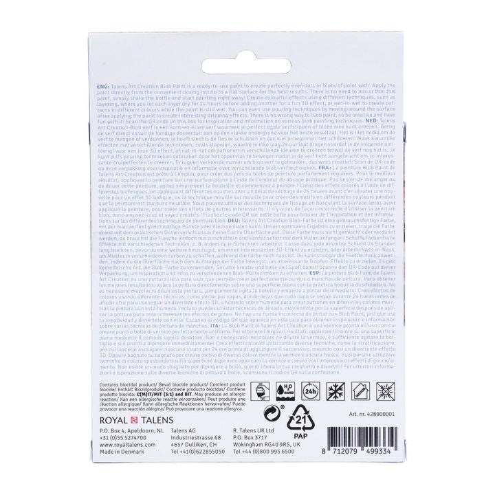 Творчески комплект Art Creation Blob Paint розово 3 x 80 ml — изображение 5