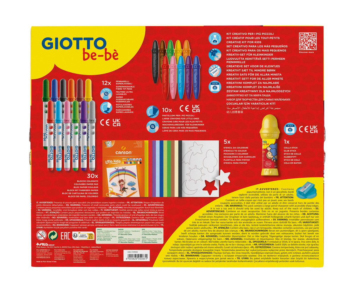 Творчески комплект GIOTTO be-bè Little Creations 58 части