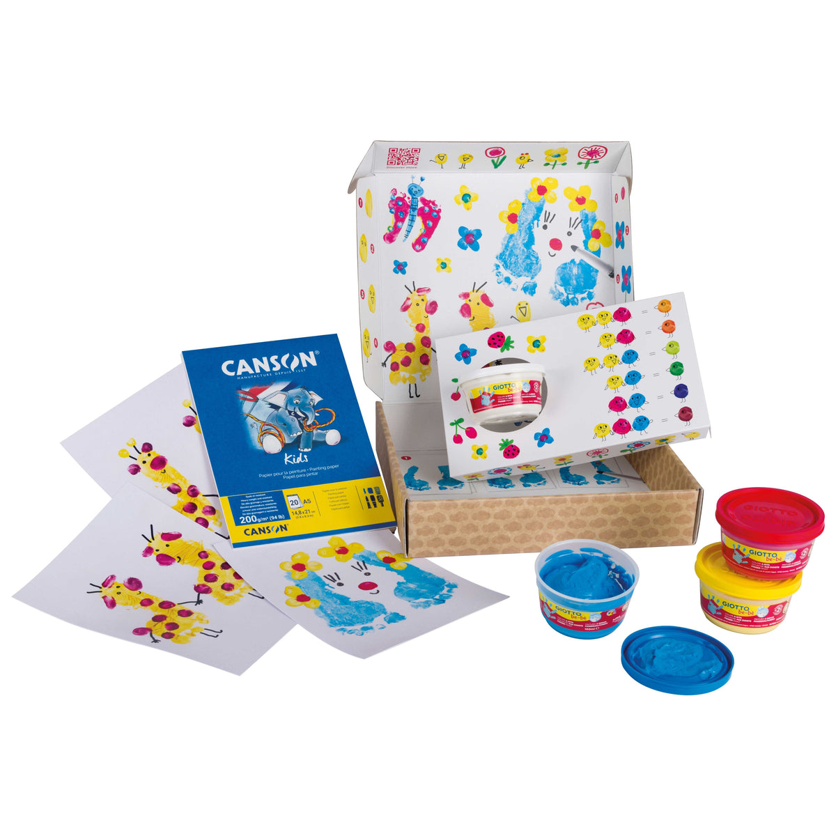Творчески комплект GIOTTO be-bè My Little Feet за отпечатъци от ръчички и крачета – 5 бр.