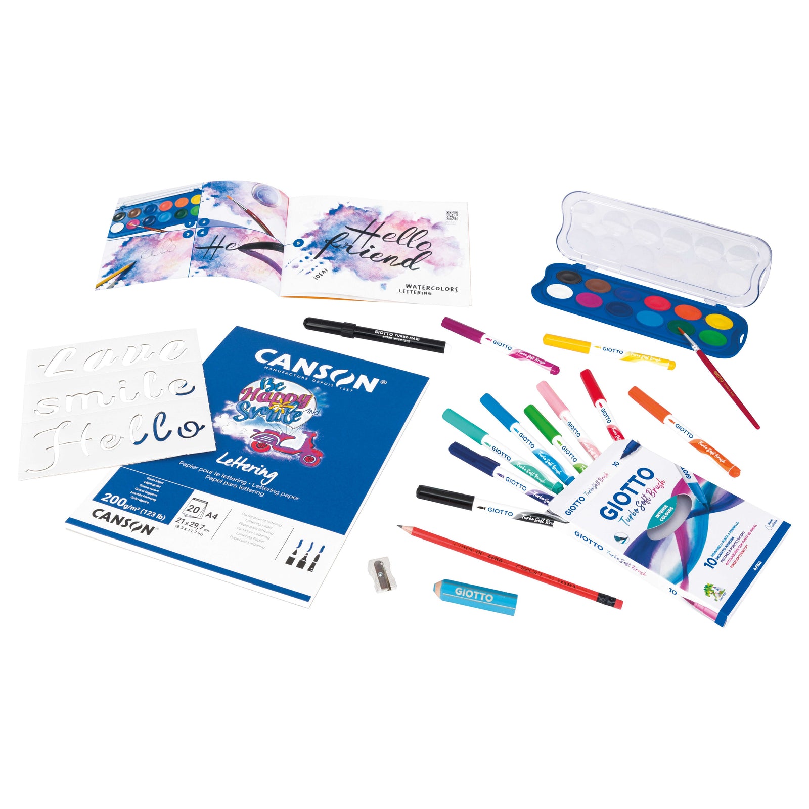 Творчески комплект GIOTTO Fancy Lettering - 45 части