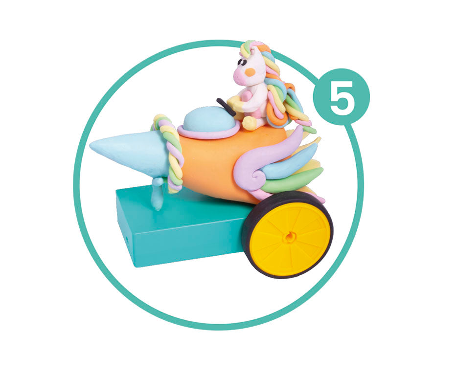 Творчески комплект за моделиране JOVI Tech Crazy Cars Фантазия 14 бр.