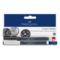 Творчески маркери Faber Castell бяло/черно — изображение 1